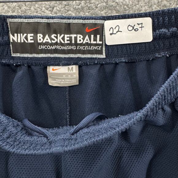 Vintage Nike Basketball Shorts Men's Medium Navy Orange Mesh Athletic Active - Picture 10 of 10